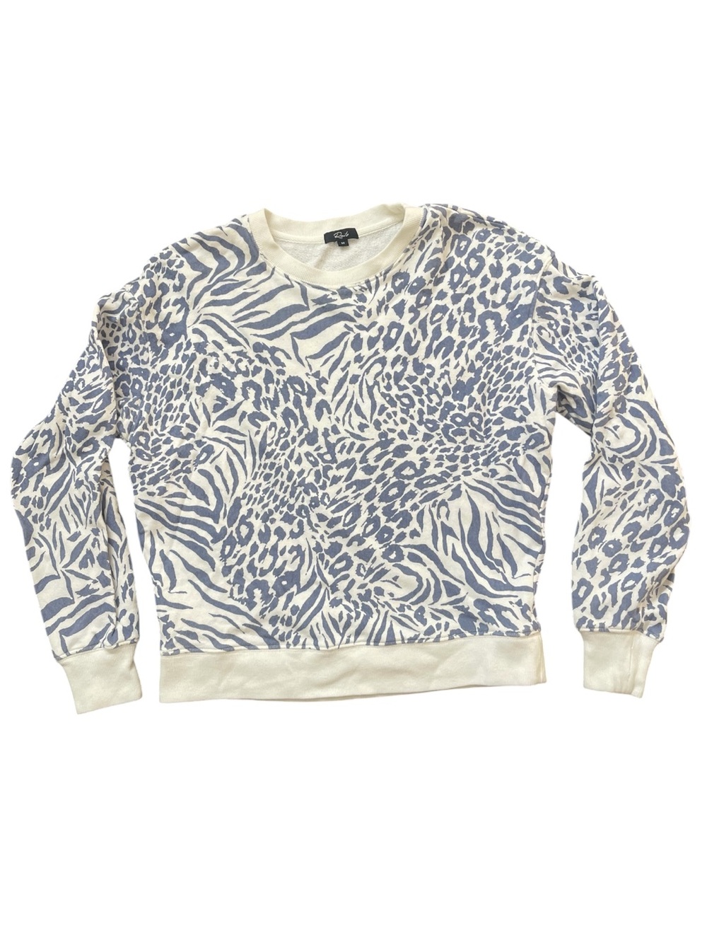 Rails Ramona Blue Animal Print Sweatshirt